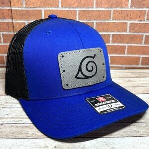 Richardson 112 Naruto Leatherette Patch Trucker Hat, Anime Uzumaki Hat